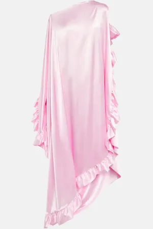 Acne Studios Ruffled one-shoulder satin dress