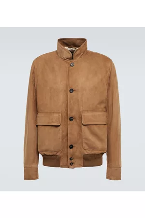 Winterburn Reversible Leather Jacket in Brown - Loro Piana