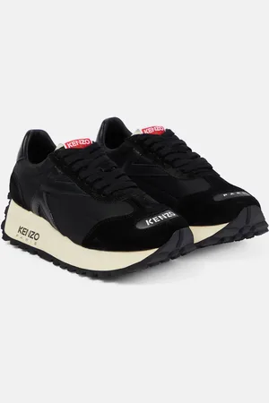 Kenzo Leather-trimmed sneakers