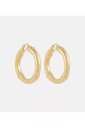 Jil Sander Women Earrings - Bamboo hoop earrings