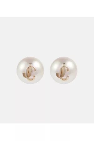 Jimmy Choo Women Earrings - JC faux pearl stud earrings