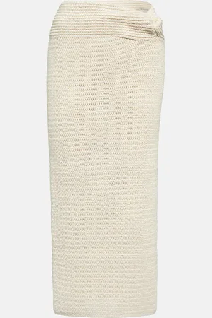 The Mannei Ejo crochet cotton-blend midi skirt