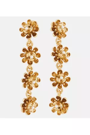 Oscar de la Renta Women Earrings - Embellished drop earrings