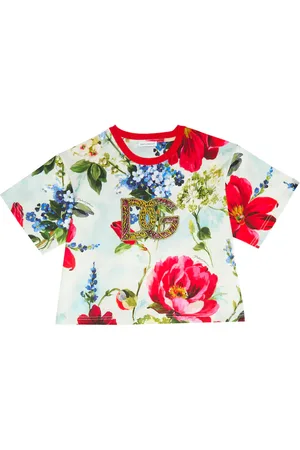 Dolce & Gabbana Logo floral cotton T-shirt