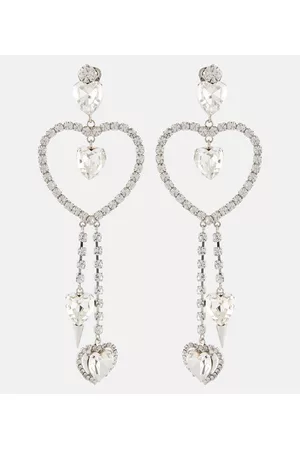 Alessandra Rich Women Necklaces - Embellished pendant earrings