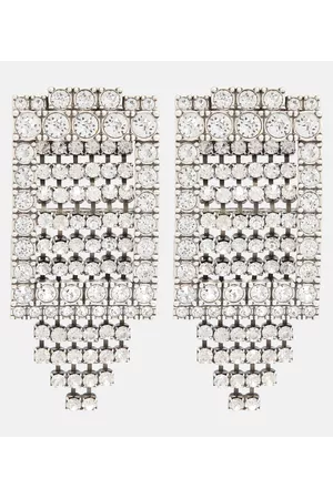 Balenciaga Women Earrings - Crystal-embellished drop earrings