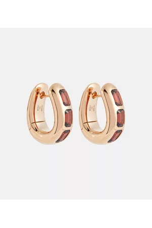 Pomellato Women Earrings - Iconica 18kt rose gold earrings with pyrope garnets