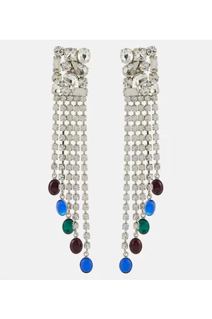 Alessandra Rich Women Earrings - Crystal-embellished drop earrings