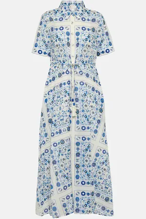 Tory Burch Printed cotton midi dress