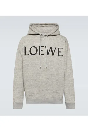 LOEWE Asymmetric cotton-jersey hoodie