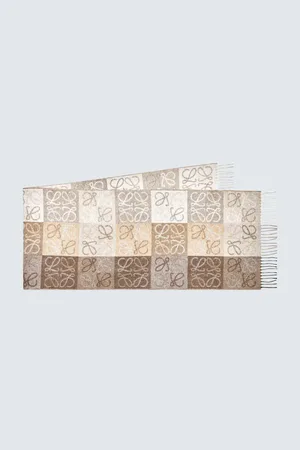 Loewe Anagram wool and cashmere scarf