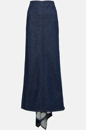 MAGDA BUTRYM Low-rise denim maxi skirt