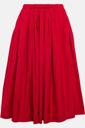 RED Valentino Taffeta midi skirt