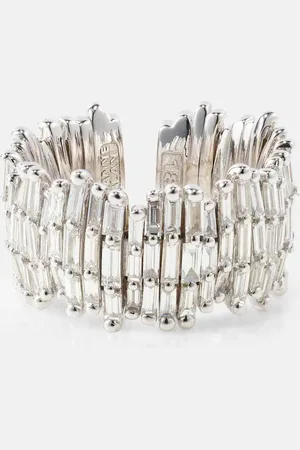 Suzanne Kalan 18kt white ring with diamonds