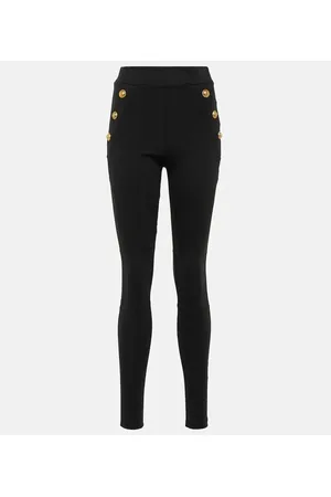 Black Harmony high-rise jersey leggings, Khaite