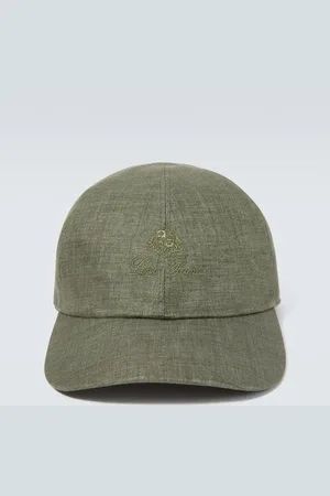 Loro Piana Logo linen hat