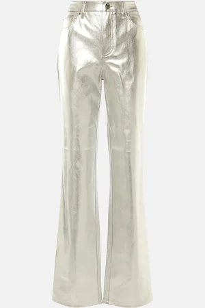 Staud Chisel faux leather straight-leg pants