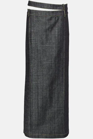 The Mannei Ararat denim maxi skirt
