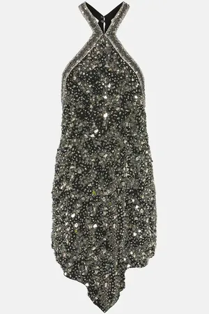 Isabel Marant Mahina embellished silk minidress