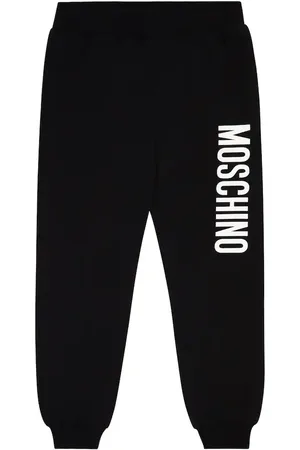 Moschino Printed cotton jersey sweatpants