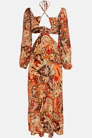 RIXO London Kamilla printed georgette maxi dress