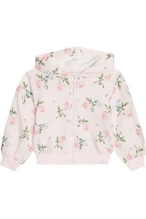 MONNALISA Baby printed cotton-blend hoodie