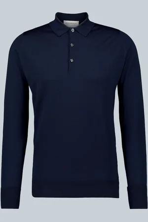 JOHN SMEDLEY Cotswold long-sleeved polo shirt