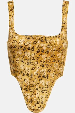 KNWLS Floral corset top