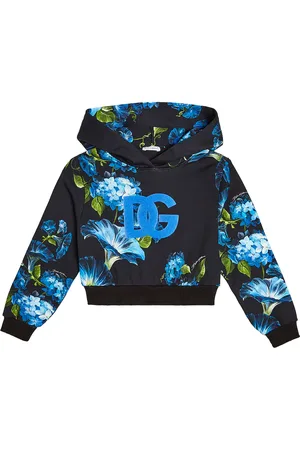 Dolce & Gabbana DG floral cotton jersey hoodie