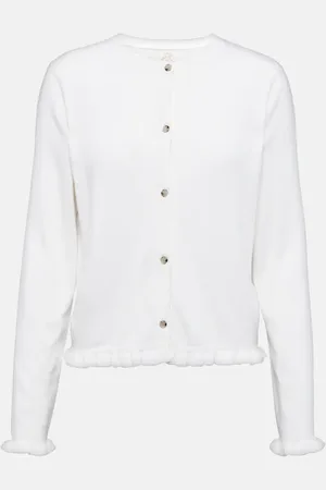 Jardin des Orangers Ruffled cashmere and wool cardigan