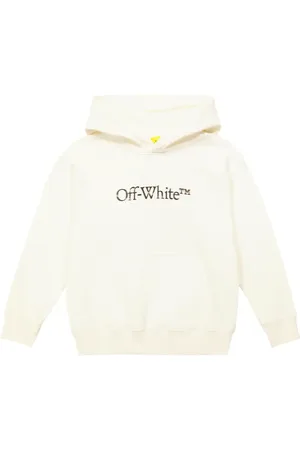 OFF-WHITE Logo cotton jersey hoodie
