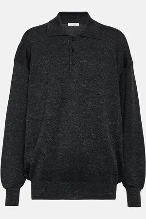 The Row Cashmere-blend polo top