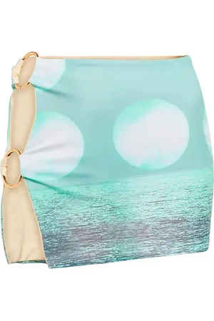 Louisa Ballou Double Ring printed miniskirt