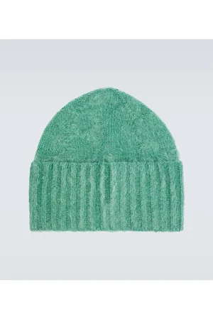 Auralee Brushed mohair knit beanie