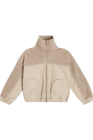 Brunello Cucinelli Paneled cashmere-blend jacket