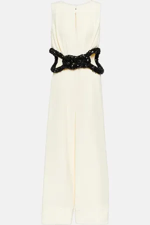 Jil Sander Knotted cutout crÃªpe gown