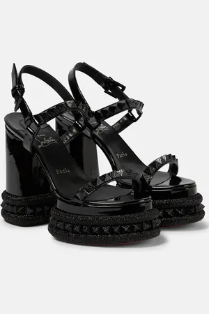 Christian Louboutin Superaclou patent leather platform sandals