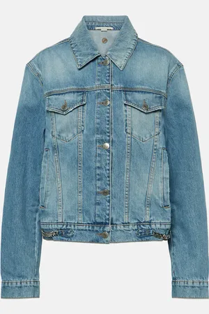 Stella McCartney Falabella chain-detail denim jacket
