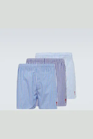 Ami Set of 3 embroidered cotton boxer shorts