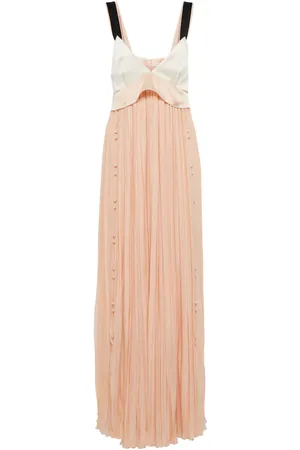 Chloé ChloÃ© Silk satin and gauze maxi dress