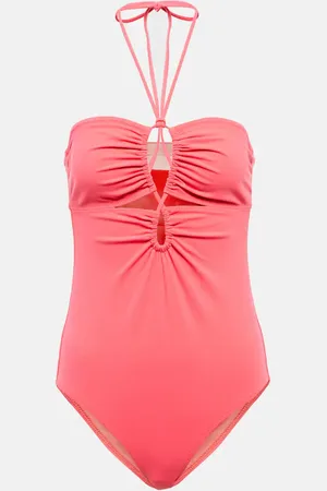 ULLA JOHNSON Minorca Maillot halterneck swimsuit