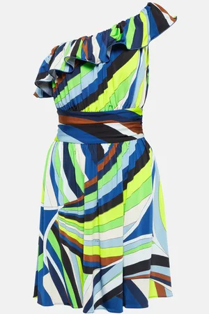 Puccini Iride one-shoulder jersey minidress