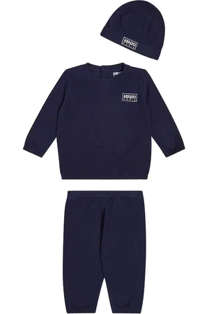 Kenzo Baby cotton-blend tracksuit and beanie set