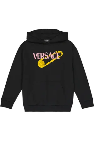 VERSACE Printed cotton hoodie