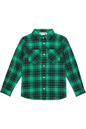 BONPOINT Altman checked linen shirt