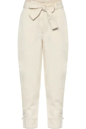 ULLA JOHNSON Levi cotton and linen carrot pants