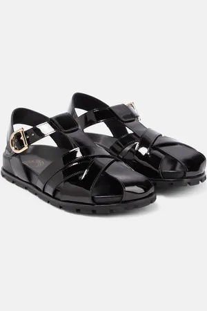 DRIES VAN NOTEN Patent leather sandals