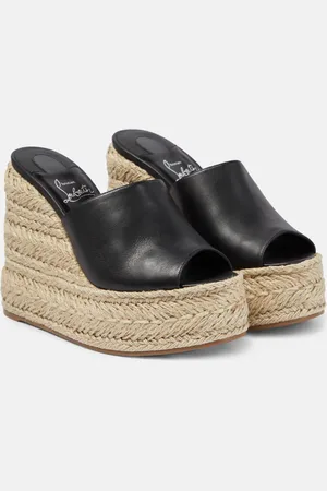 Christian Louboutin Ariella Zeppa leather espadrille sandals