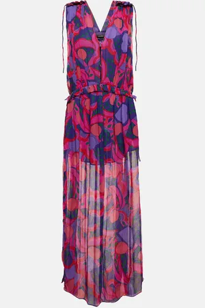 Isabel Marant Alsaw printed silk chiffon maxi dress
