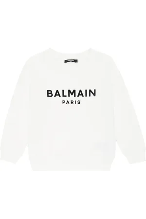 Balmain Logo cotton jersey sweatshirt